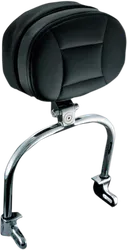 Kuryakyn Chrome Drivers Padded Backrest Adjustable Quick Detach