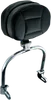 Kuryakyn Chrome Drivers Padded Backrest Adjustable Quick Detach
