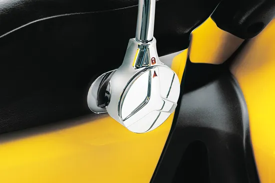 Kuryakyn Chrome Drivers Padded Backrest Adjustable Quick Detach