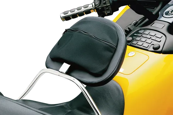 Kuryakyn Chrome Drivers Padded Backrest Adjustable Quick Detach