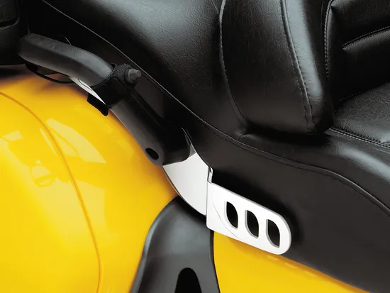 Kuryakyn Chrome Drivers Padded Backrest Adjustable Quick Detach