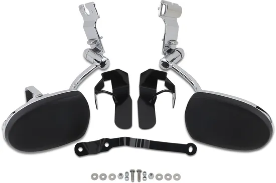 Kuryakyn Padded Passenger Armrest Chrome with Cup Holder