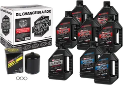 Maxima Milwaukee 8 M8 20W50 Synthetic Oil Change Kit w Black Filter