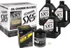 Maxima SXS UTV Synthetic Quick Oil Change Kit with Black Filter 5W50