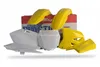 Polisport Plastic Fender Body Kit Set Yellow White RM125 RM250