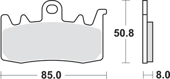 SBS Sintered Front Brake Pad Pair