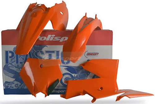 Polisport Plastic Fender Body Kit Set Orange Black KTM 85 2
