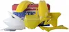 Polisport Plastic Fender Body Kit Set 09 OE Yellow White RMZ250