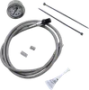 Feuling M8 Chrome Remote Oil PSI Gauge Line Kit