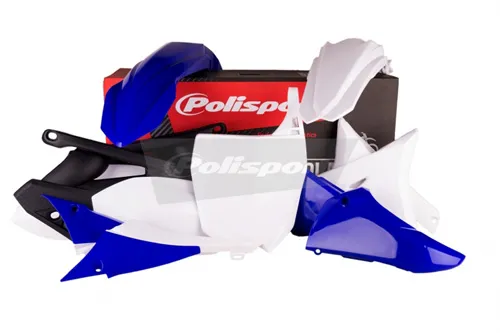 Polisport Plastic Fender Body Kit Set Blue White 
Yamaha YZ450F YZ450FX