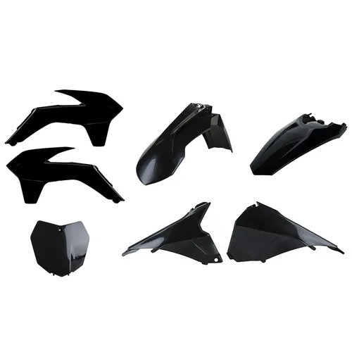 Polisport Plastic Fender Body Kit Set Black