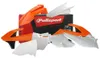 Polisport Plastic Fender Body Kit Set Orange White