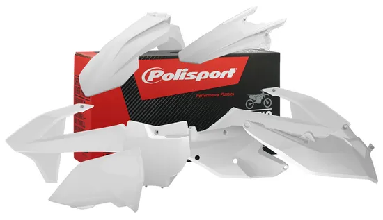 Polisport Plastic Fender Body Kit Set White