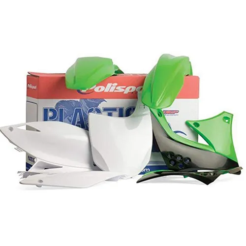 Polisport Plastic Fender Body Kit Set Green White Black