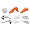 Polisport Plastic Fender Body Kit Set White Orange