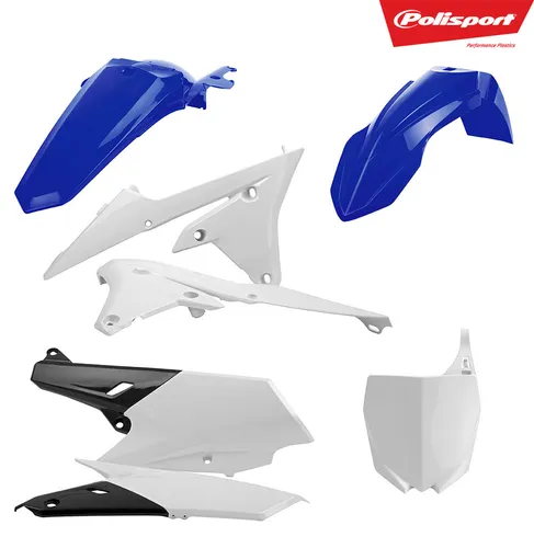 Polisport Plastic Fender Body Kit Set Blue White