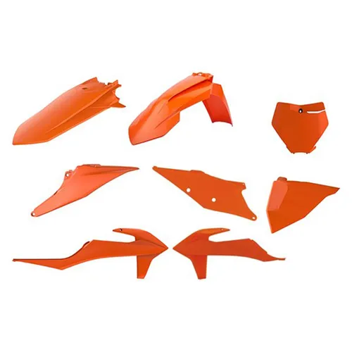 Polisport Plastic Fender Body Kit Set Orange