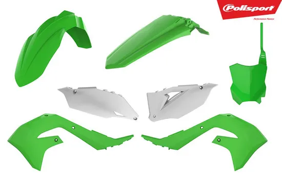 Polisport Plastic Fender Body Kit Set Green White
Kawasaki KX450