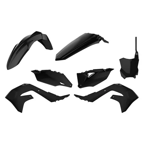 Polisport Plastic Fender Body Kit Set Black 
Kawasaki KX450