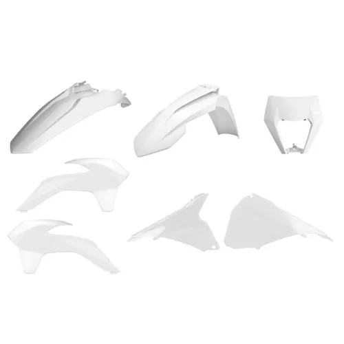 Polisport Enduro Plastic Fender Body Kit Set White