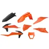 Polisport Plastic Fender Body Kit Set Orange Black wo Headlight Mask