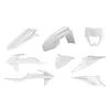 Polisport Enduro Plastic Fender Body Kit Set White wo Headlight Mask