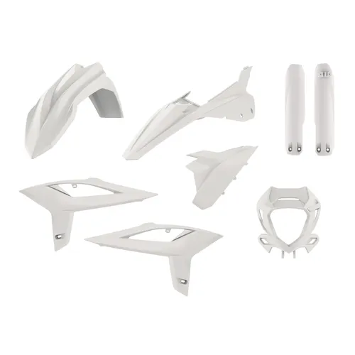 Polisport Complete Enduro Plastic Body Kit Set White