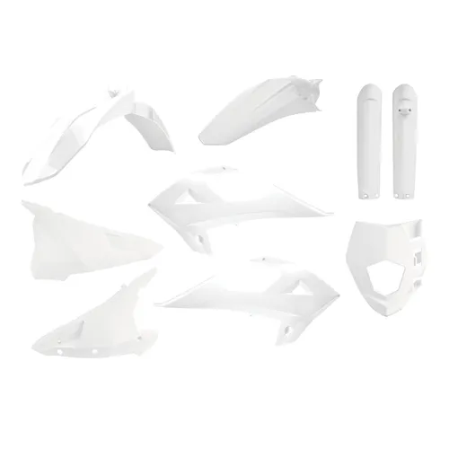 Polisport Complete Enduro Plastic Body Kit Set White