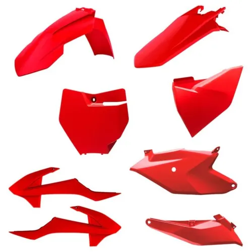 Polisport Plastic Fender Body Kit Set Red