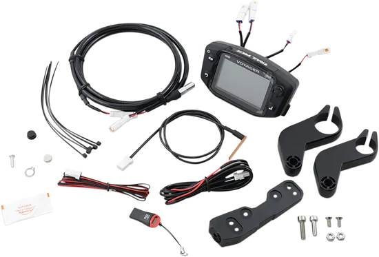 Trail Tech Voyager GPS Computer Kit Black Backlit LCD Display 1