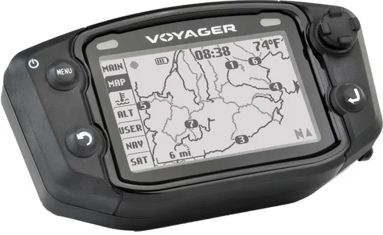 Trail Tech Voyager GPS Computer Kit Black Backlit LCD Display