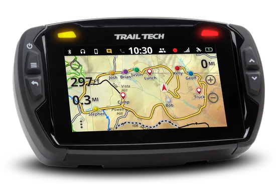 Trail Tech Voyager Pro GPS Computer Tachometer Kit Black Display