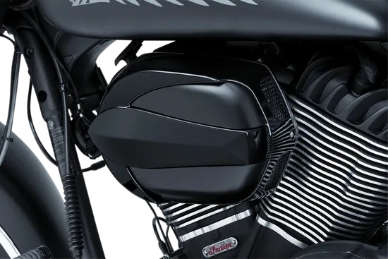 Kuryakyn Gloss Black Vantage Air Cleaner Filter Kit 1