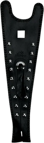 Mustang Black Studded Felt Lined Tank Protector Bib w Concho