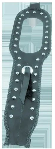 Mustang Black Studded Felt Lined Tank Protector Bib W/ Concho