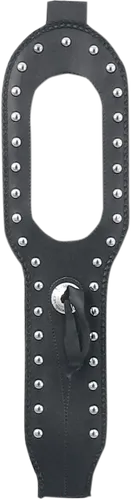 Mustang Black Studded Felt Lined Tank Protector Bib W/ Concho