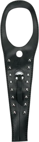 Mustang Black Studded Felt Lined Tank Protector Bib W/ Concho