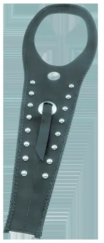 Mustang Black Studded Felt Lined Tank Protector Bib W/ Concho