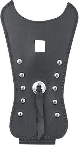 Mustang Black Studded Felt Lined Tank Protector Bib w Concho