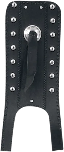 Mustang Black Studded Felt Lined Tank Protector Bib W/ Concho