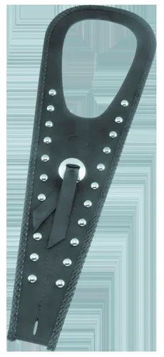 Mustang Black Studded Felt Lined Tank Protector Bib W/ Concho