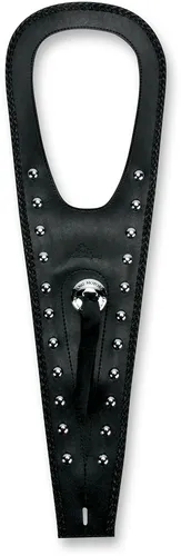 Mustang Black Studded Felt Lined Tank Protector Bib W/ Concho