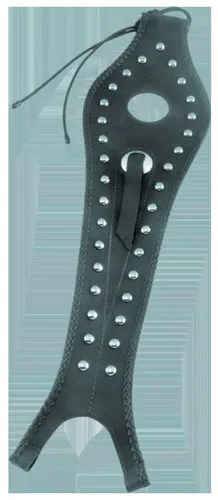 Mustang Black Studded Felt Lined Tank Protector Bib W/ Concho