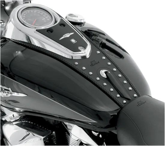 Mustang Black Studded Felt Lined Tank Protector Bib w Concho