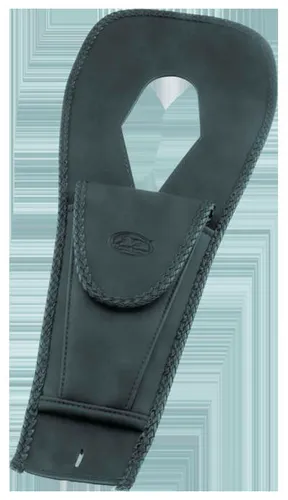 Mustang Black Original Felt Lined Tank Protector Bib W/ Pouch