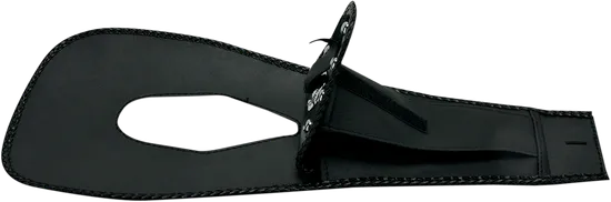 Mustang Black Studded Felt Lined Tank Protector Bib W/ Pouch