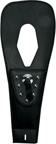 Mustang Black Studded Felt Lined Tank Protector Bib W/ Pouch