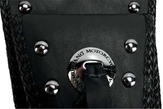 Mustang Black Studded Felt Lined Tank Protector Bib W/ Pouch