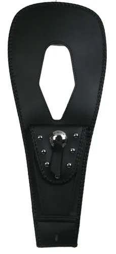 Mustang Black Studded Felt Lined Tank Protector Bib W/ Pouch