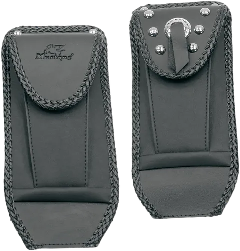 Mustang Black Felt Lined Tank Protector Bib w Pouch